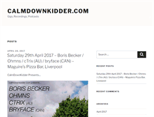 Tablet Screenshot of calmdownkidder.com
